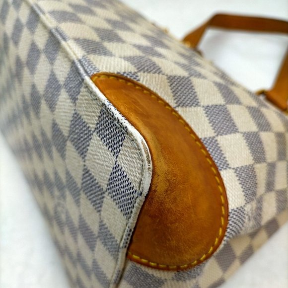 Louis Vuitton Hampstead PM White Damier Azur Tote Bag - Picture 6 of 14